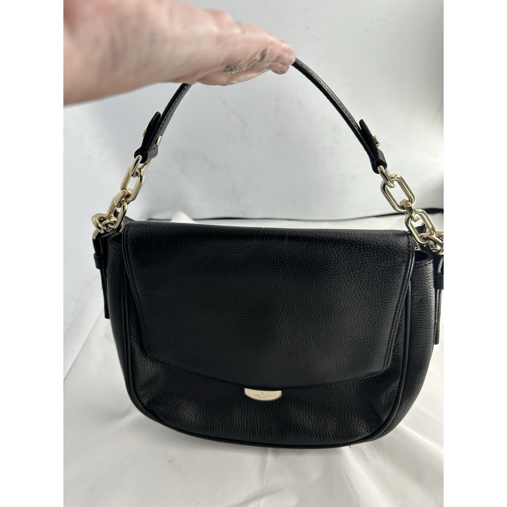 Kate Spade Black Leather Mulberry Street Alecia Shoulder Bag